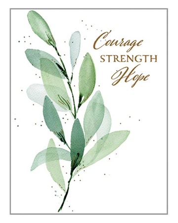 COURAGE STRENGTH HOPE CARD
