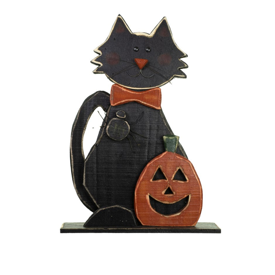 black-standing-cat-wildflower-and-twigs