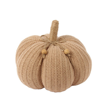 KNITTED PUMPKIN CUSHION