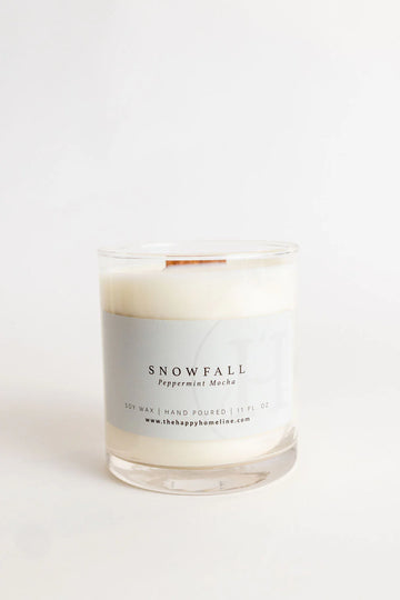 SNOWFALL WOOD WICK CANDLE