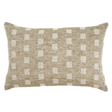 CHECK LINEN PILLOW