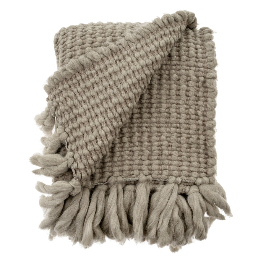 VERBIER CHUNKY THROW - STONE