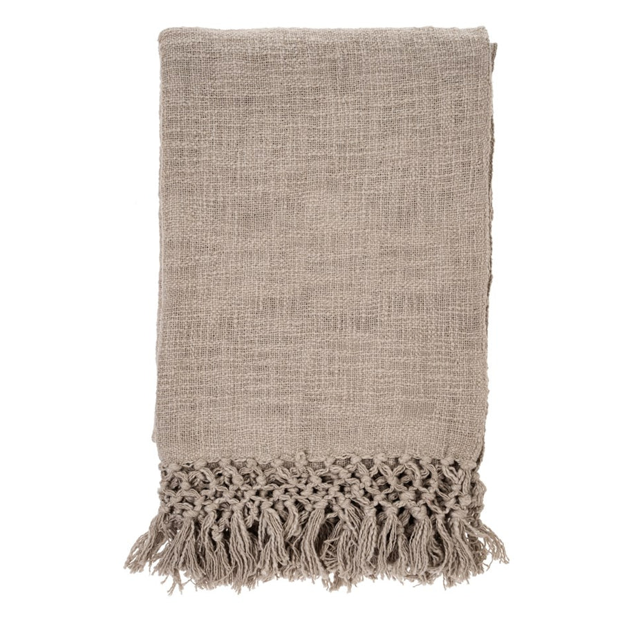 BRAIDED TASSEL THROW