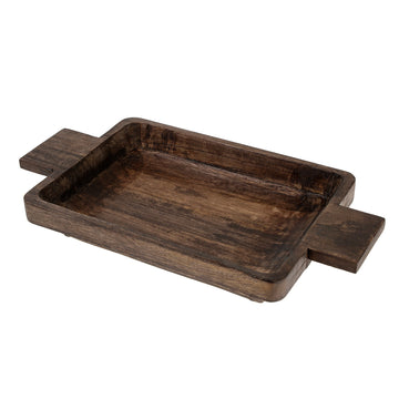 BURNT BROWN DOUGH BOWL L