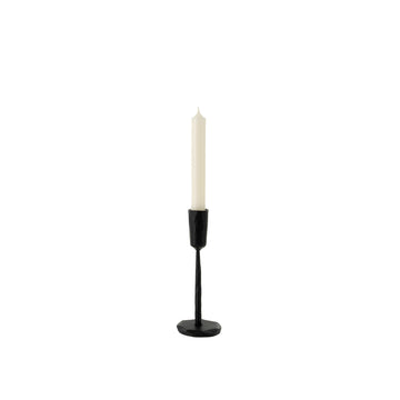 LUNA FORGED CANDLESTICK BLACK