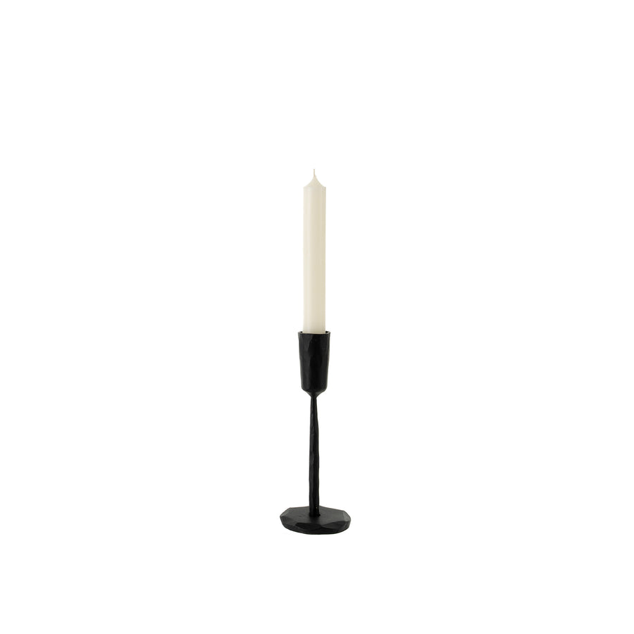 LUNA FORGED CANDLESTICK BLACK