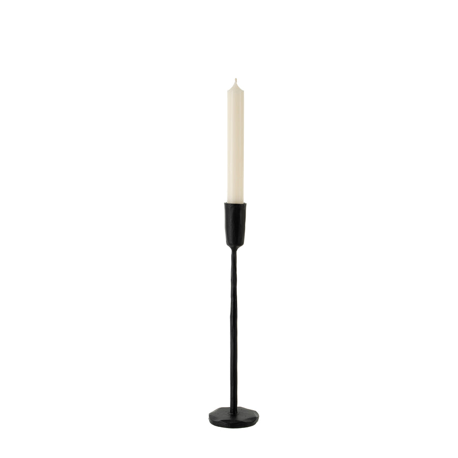 LUNA FORGED CANDLESTICK BLACK