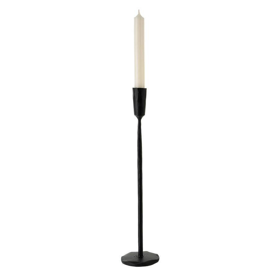 LUNA FORGED CANDLESTICK BLACK