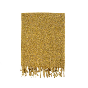 ADAIR WOOL BLEND THROW - OLIVE