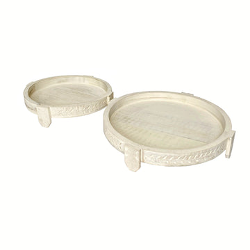CARVED CHAKKI TRAYS