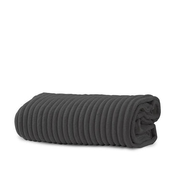 RIPPLE FLEECE THROW CHARCOAL