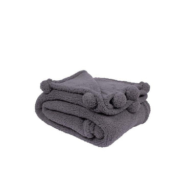 POM POM SHERPA THROW