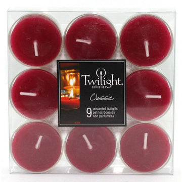 TEALIGHTS - 9 PACK - BORDEAUX