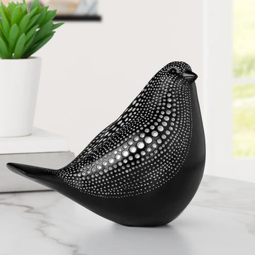DEBOSSED DOTTED SITTING BIRD