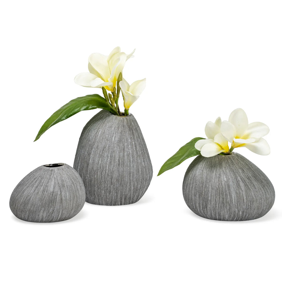 GRANITE FINISH MINI BUD VASES