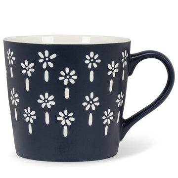 GRAPHIC MINI FLOWERS MUG NAVY