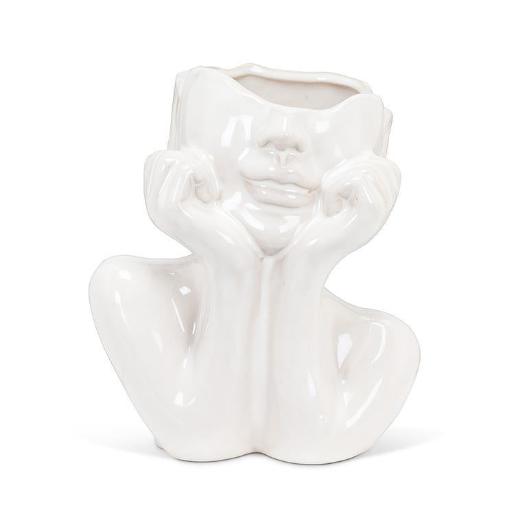 HEAD IN HANDS PLANTER