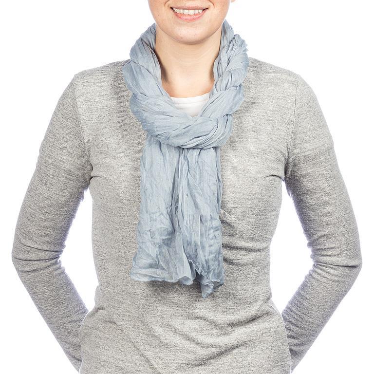 LIGHTWEIGHT SCARF BLUE