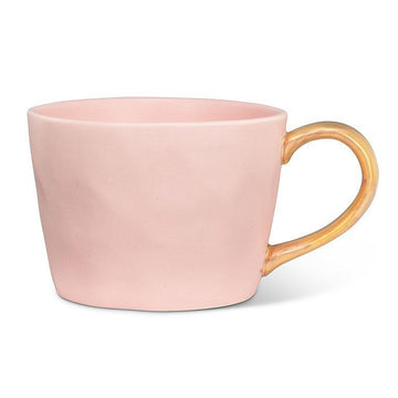 MATTE CUP W/GOLD HANDLE