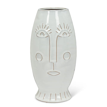 TALL MODERN FACE VASE