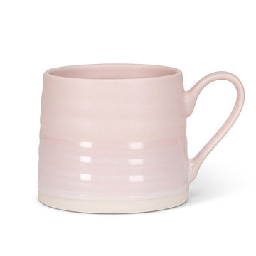 RIDGED MUG LT PINK