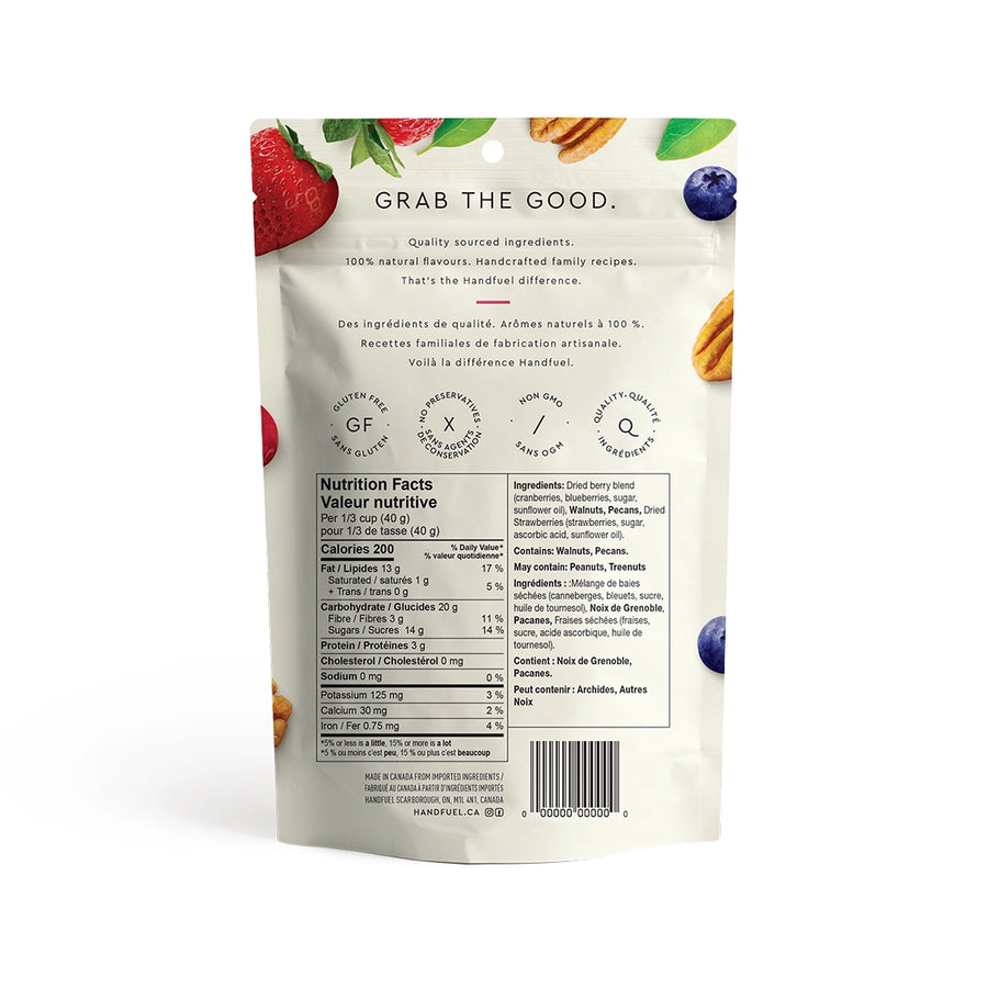 HANDFUEL RAW NUTS + WILD BERRIES