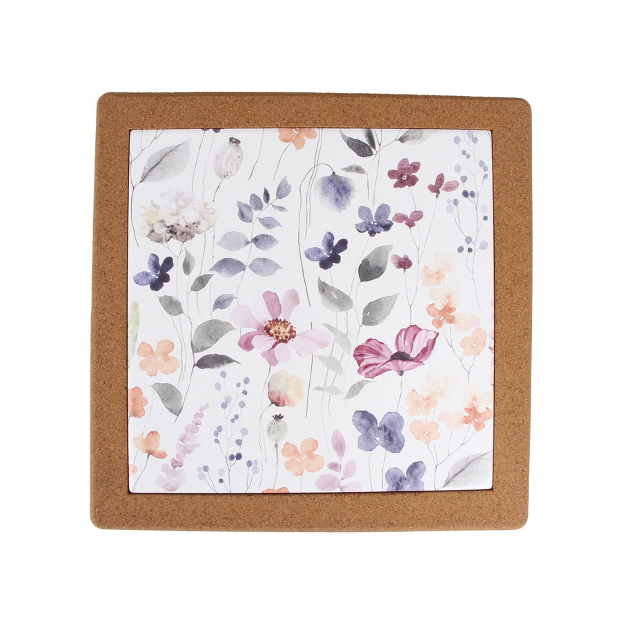 WATERCOLOR GARDEN TRIVET