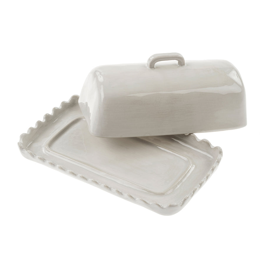 SCALLOPED BUTTER DISH