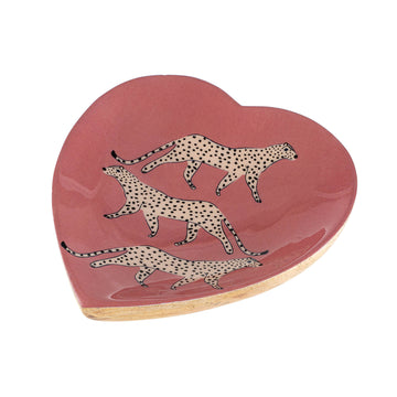 LEOPARDS TRINKET DISH PINK