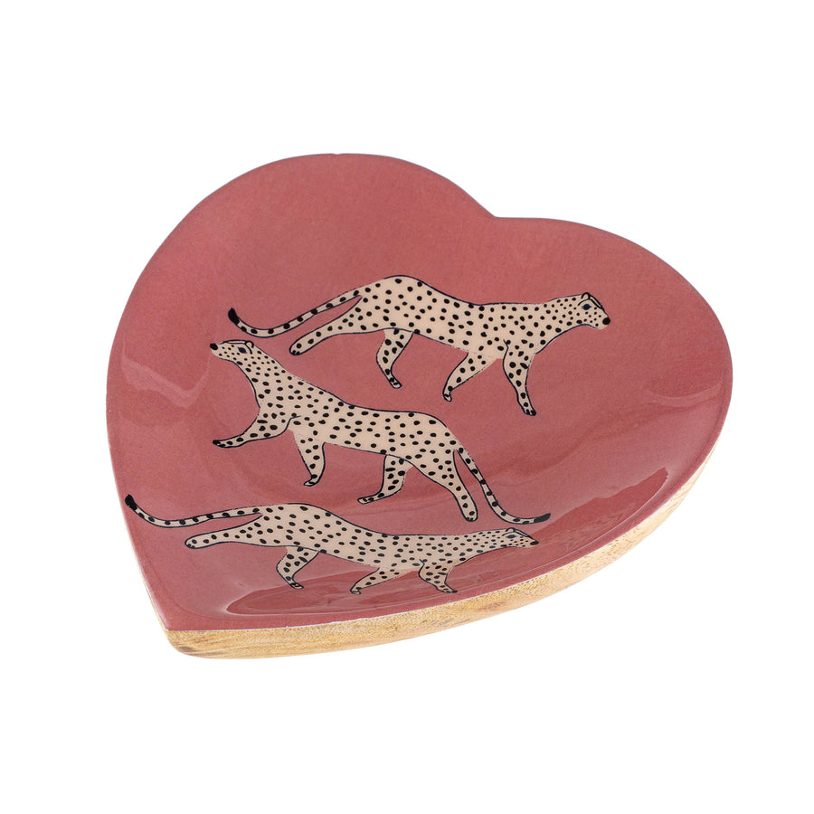LEOPARDS TRINKET DISH PINK
