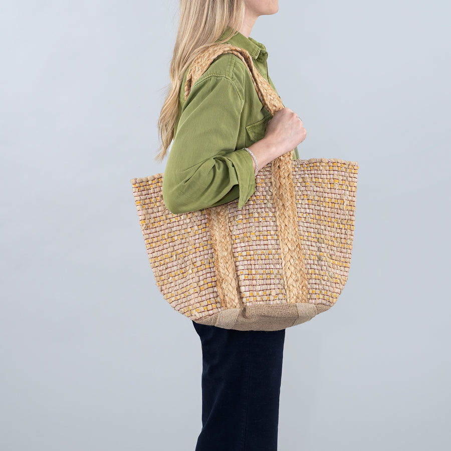 COZUMEL BASKET TOTE MARIGOLD