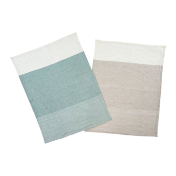 SORBET STRIPE LINEN TEA TOWEL