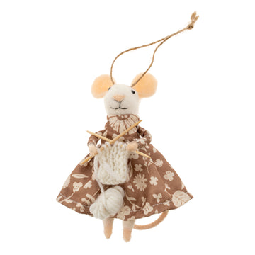 ORN - KNITTING NORA  MOUSE