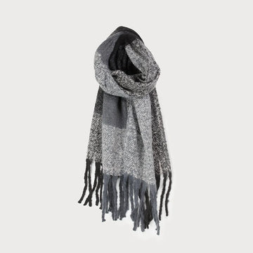 OVERSIZE THICK AND WARM PLAID SCARF