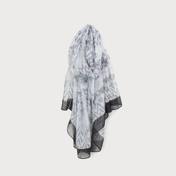 SCARF - ABSTRACT BLACK