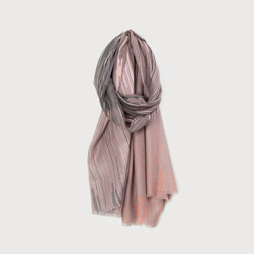 PINK/GREY TWO TONE SCARF