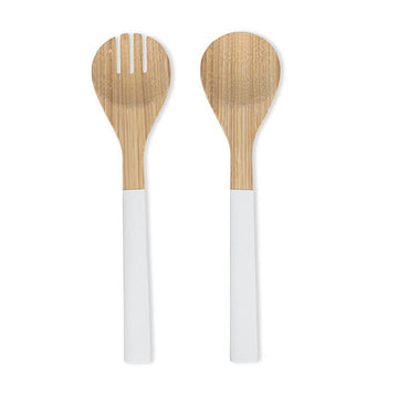 SALAD SERVERS WHITE