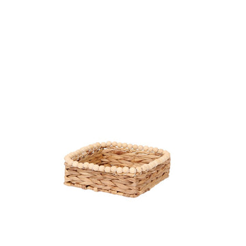 PALMA BEADED WOVEN BASKET