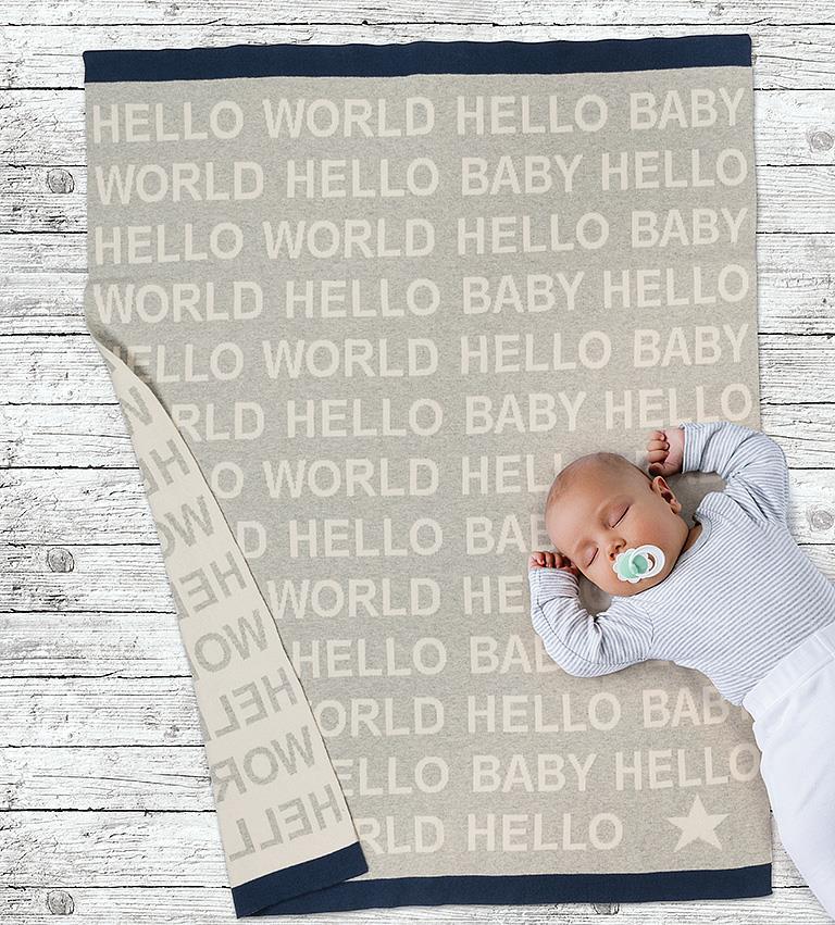 HELLO BABY THROW