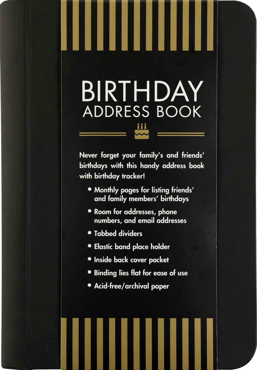 ADDRESS BOOK - BIRTHDAY