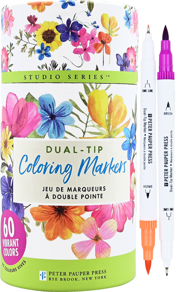 DUAL TIP COLORING MARKERS/60