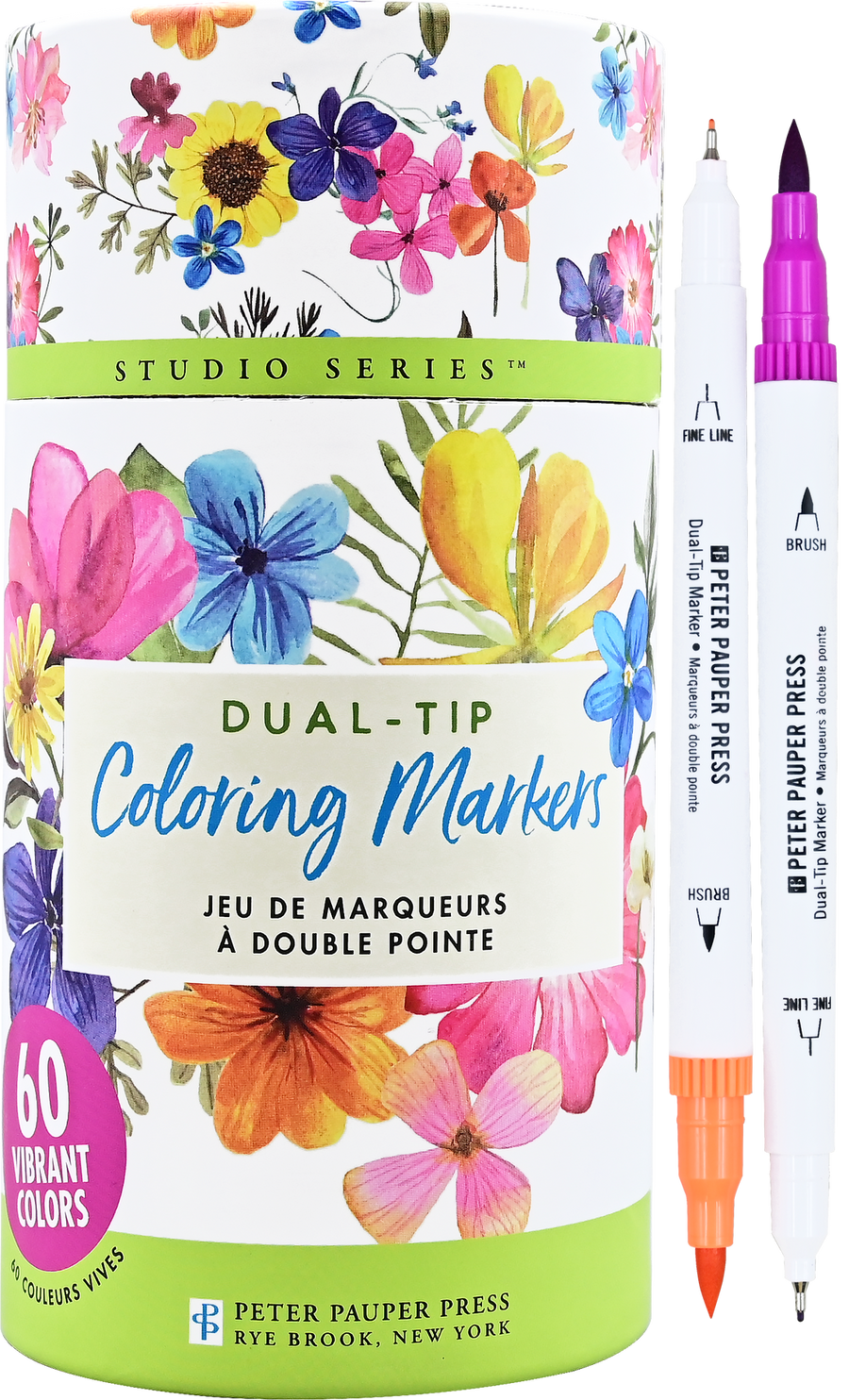 DUAL TIP COLORING MARKERS/60