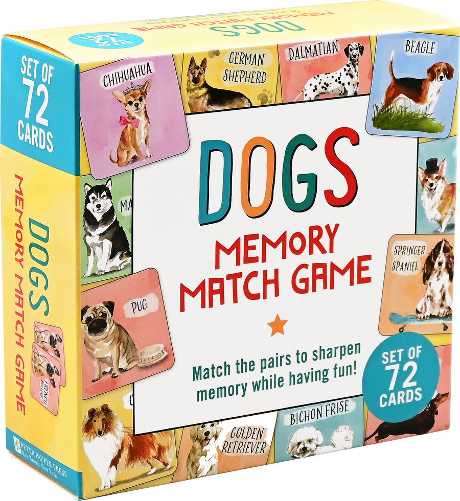 MEMORY MATCH GAME DOGS