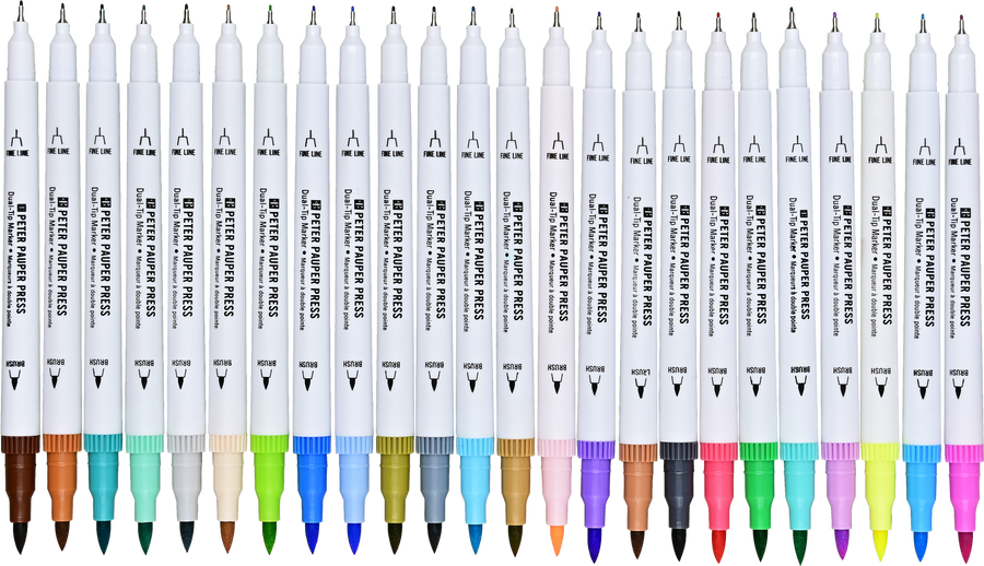 DUAL TIP COLORING MARKERS