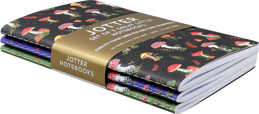 JOTTER MINI NOTEBOOKS - MUSHROOMS