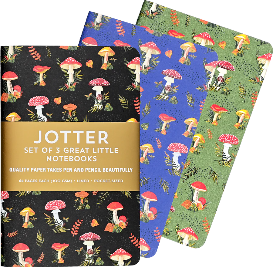 JOTTER MINI NOTEBOOKS - MUSHROOMS