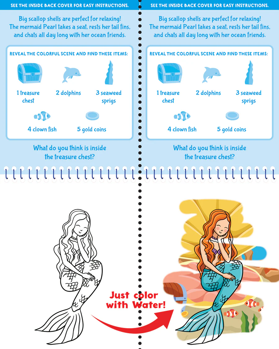 COLOR WITH WATER MERMAIDS