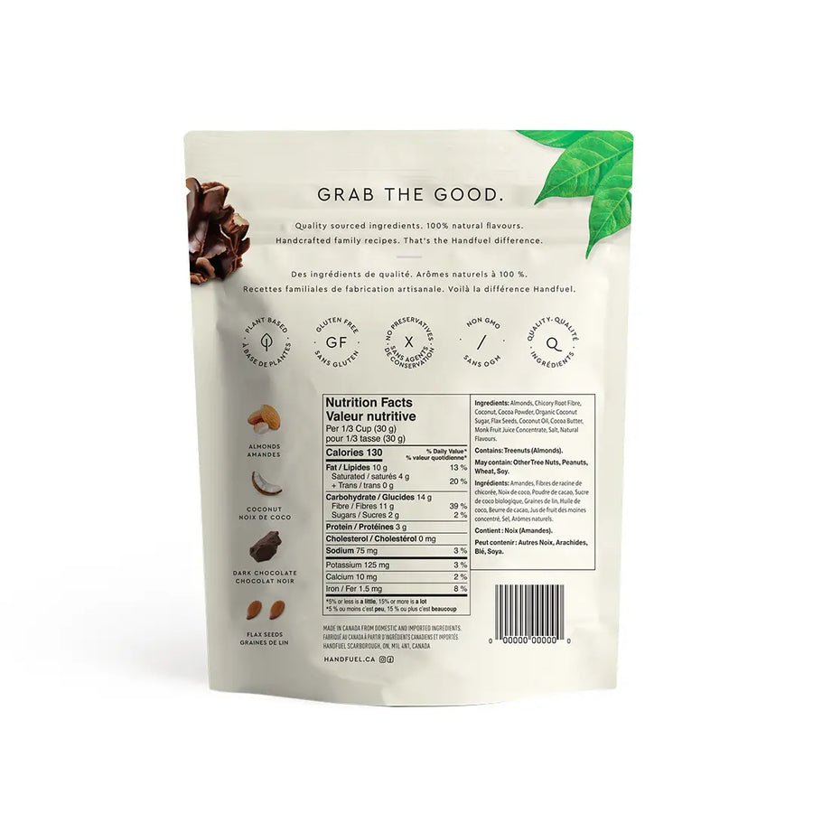 HANDFUEL DARK CHOCOLATE ALMOND CLUSTERS