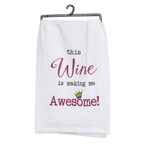 AWESOME WINE KRINKLE FLOUR SCK TWL