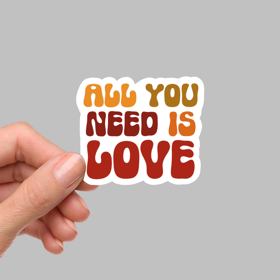 STICKER - ALL YOU NEED IS LOVE